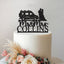 Personalised Ambulance Wedding Couple Cake Topper – Surname in Black Glitter