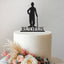 Personalised Charlie Chaplin Cake Topper – Name in Black Glitter