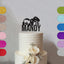 Personalised Gaming Birthday Cake Topper Any Age and Name in Black Glitter