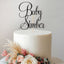 Personalised Baby Name Script Cake Topper – Name in Black Glitter