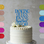 Personalised Dance Queen Glitter Cake Topper with Name & Age