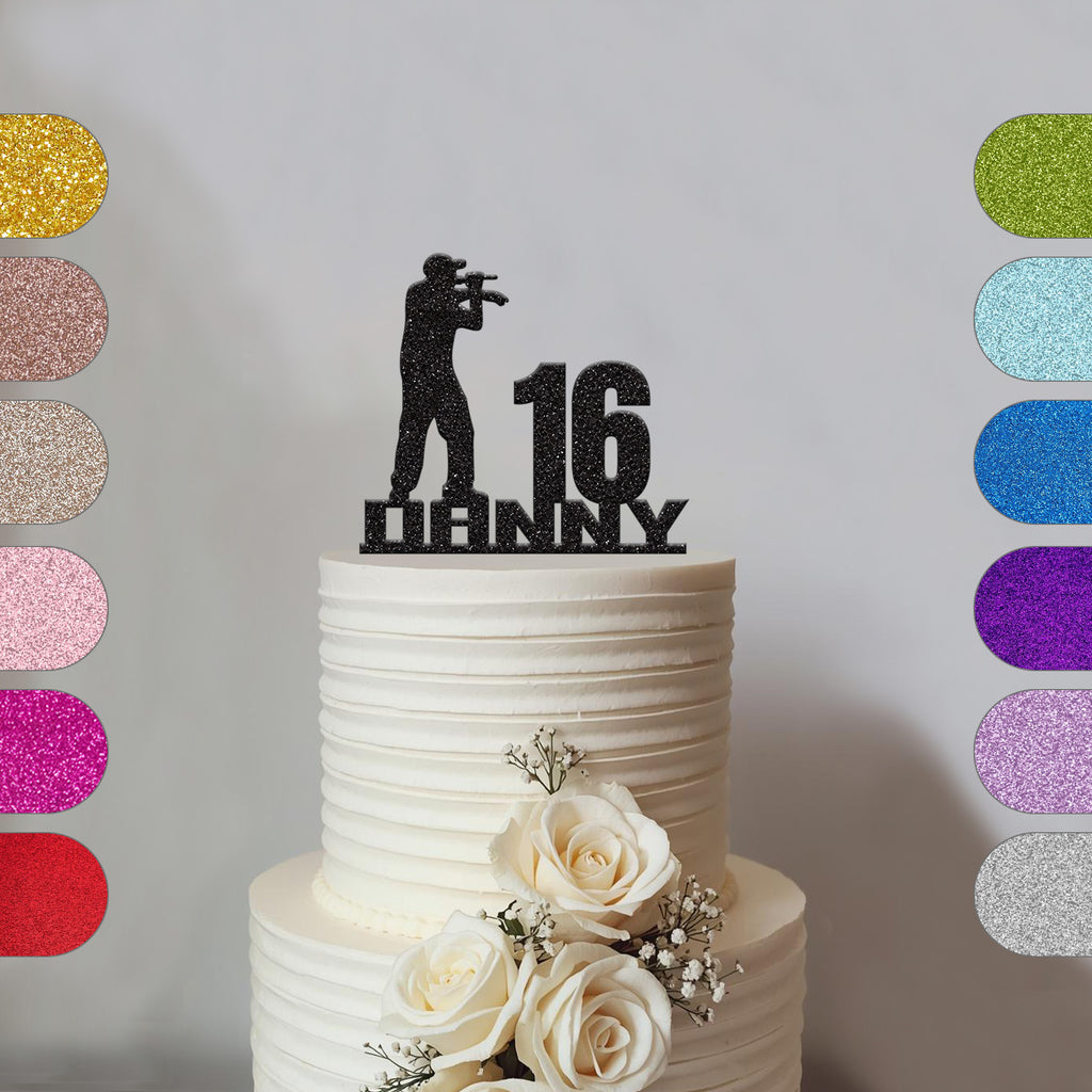 Personalised Rapper Cake Topper – Name & Age - hero