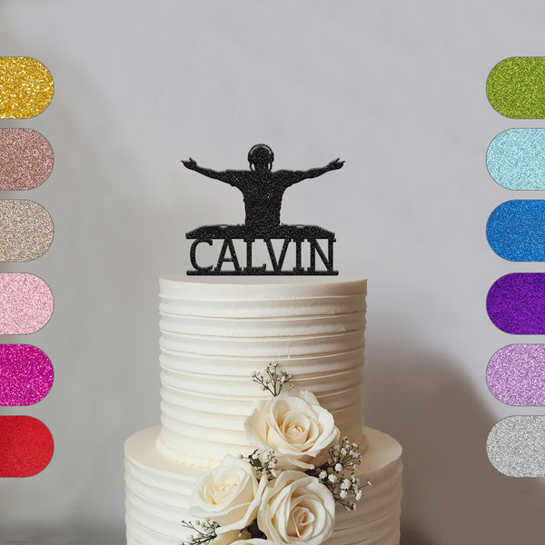 Personalised Male DJ Cake Topper – Name - hero