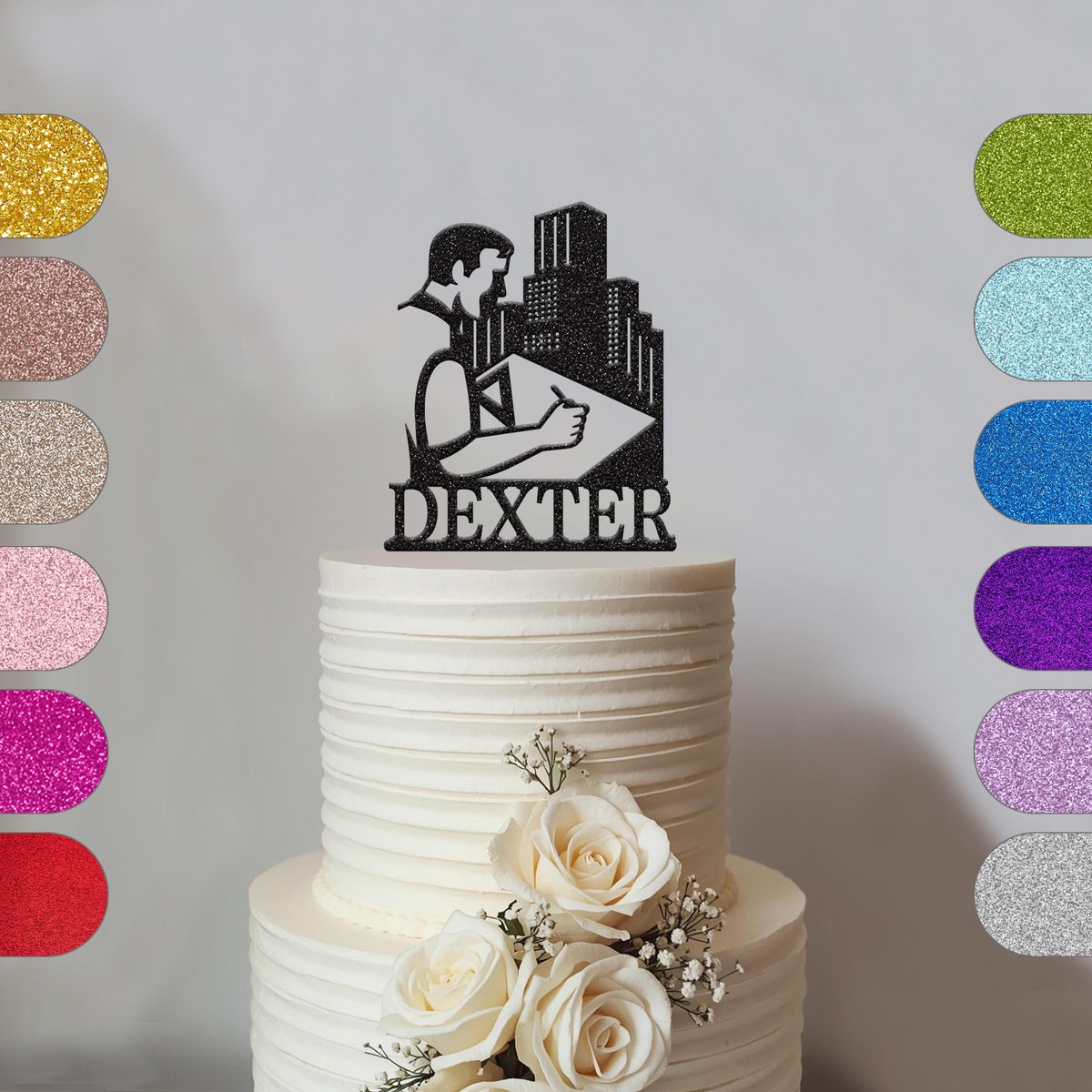 Personalised Architect Cake Topper with Name - hero