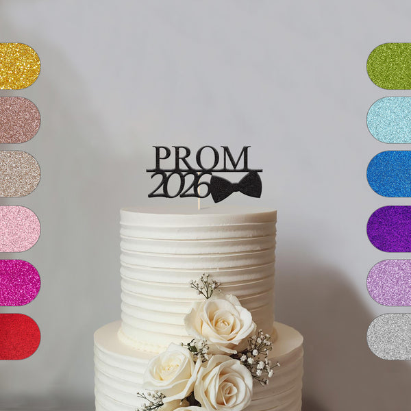 Personalised Prom Bow Tie Cake Topper – Year - hero