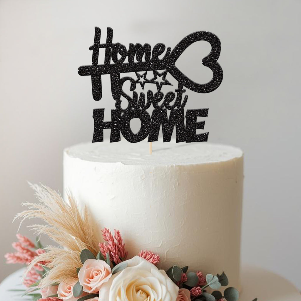 Home Sweet Home Heart Key Cake Topper - view 2