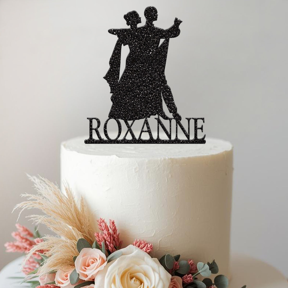 Personalised Ballroom Dancing Cake Topper – Name - view 2