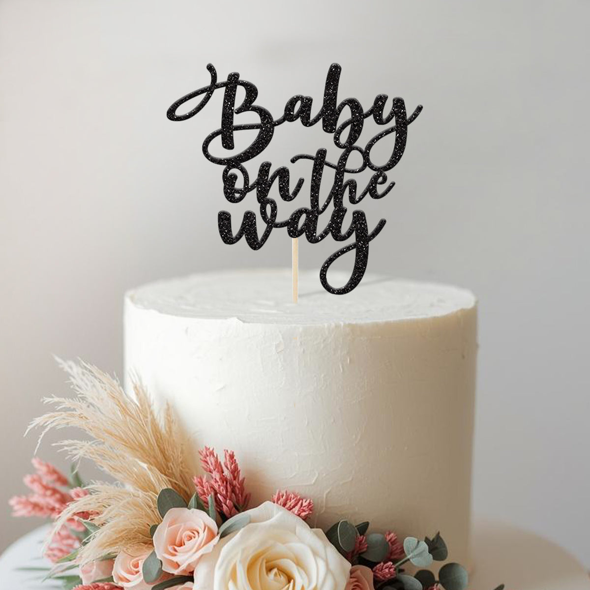 Baby on the Way Script Cake Topper - view 2 Main image