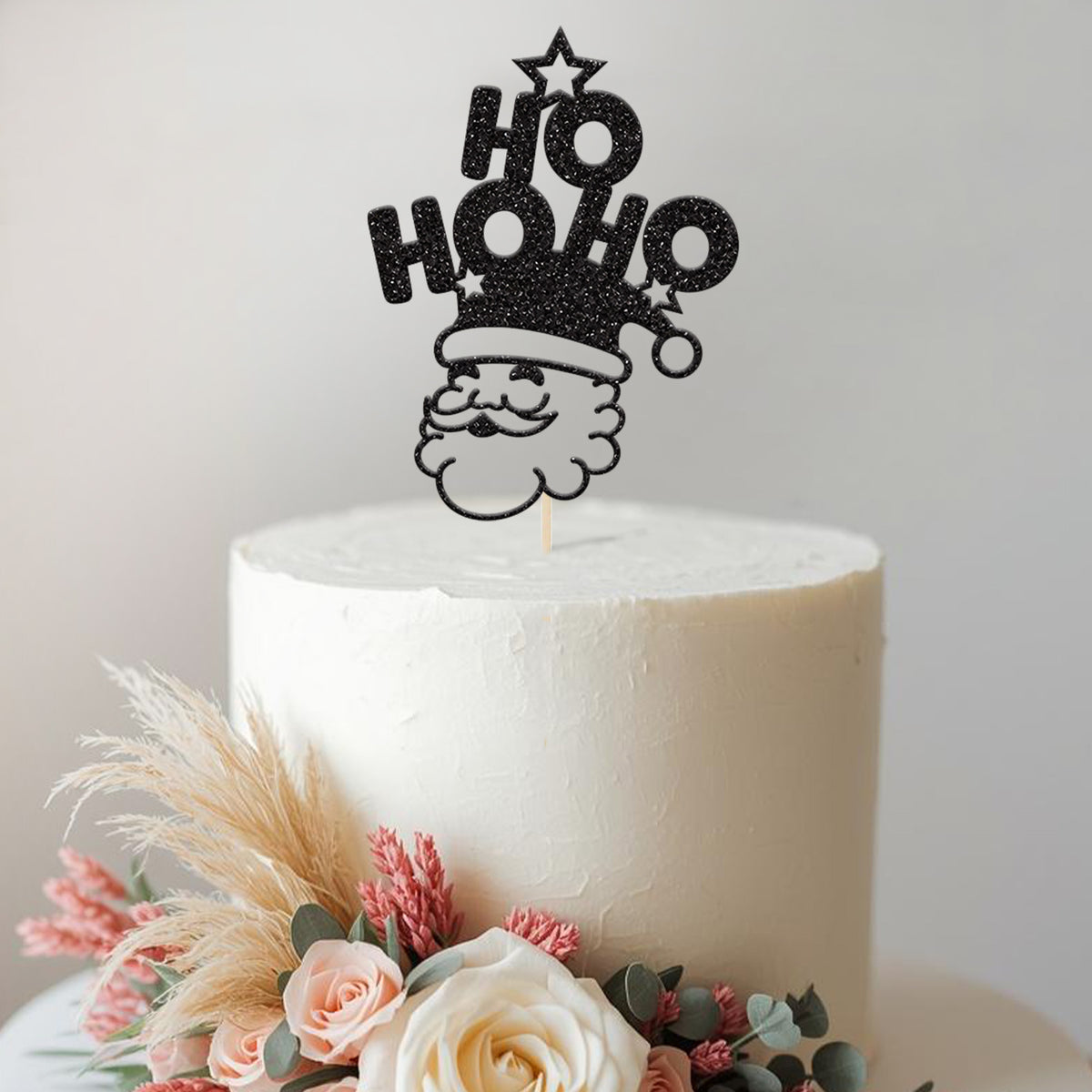 Ho Ho Ho Santa Christmas Cake Topper - view 2 Main image
