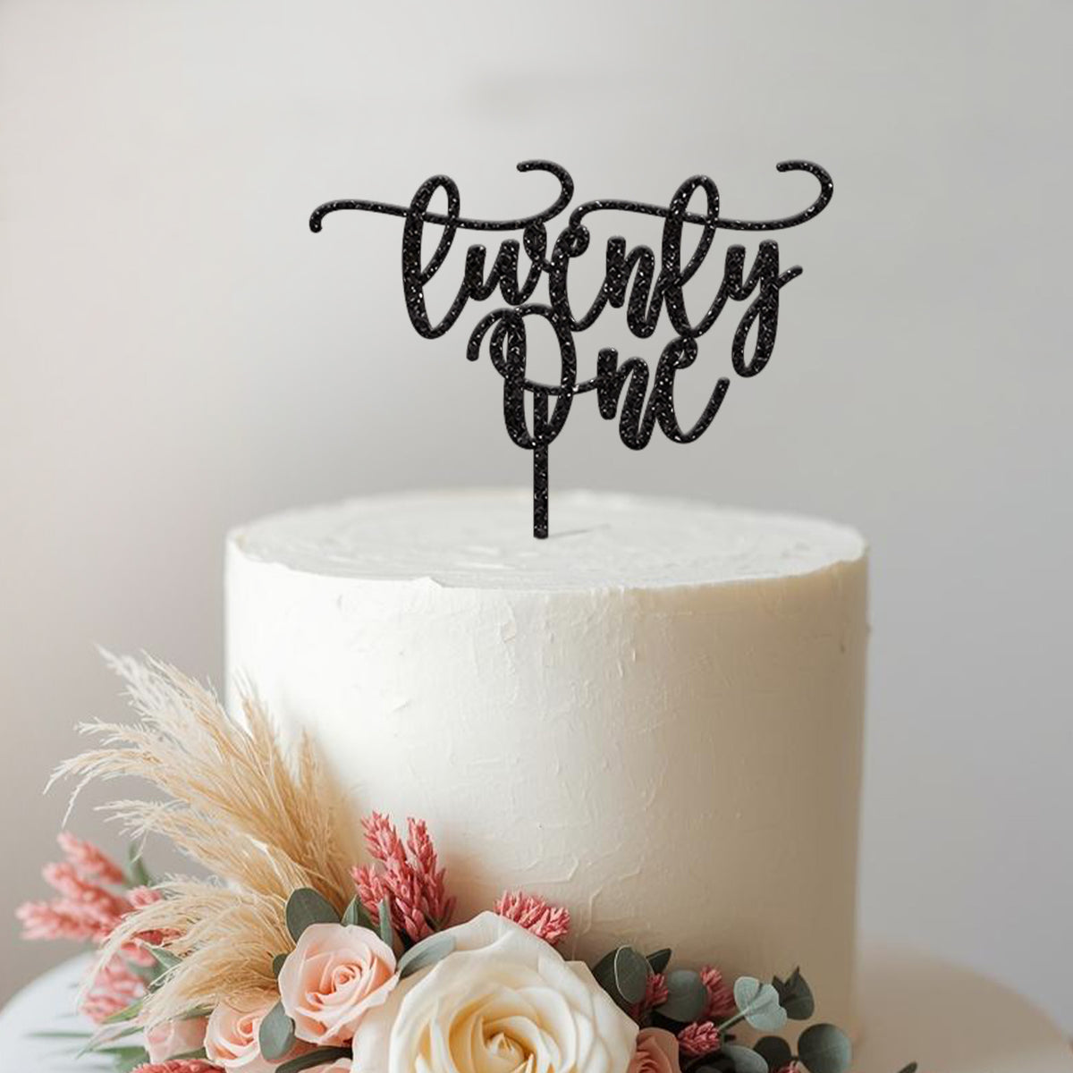 Twenty One Script 21st Birthday Cake Topper - view 2
