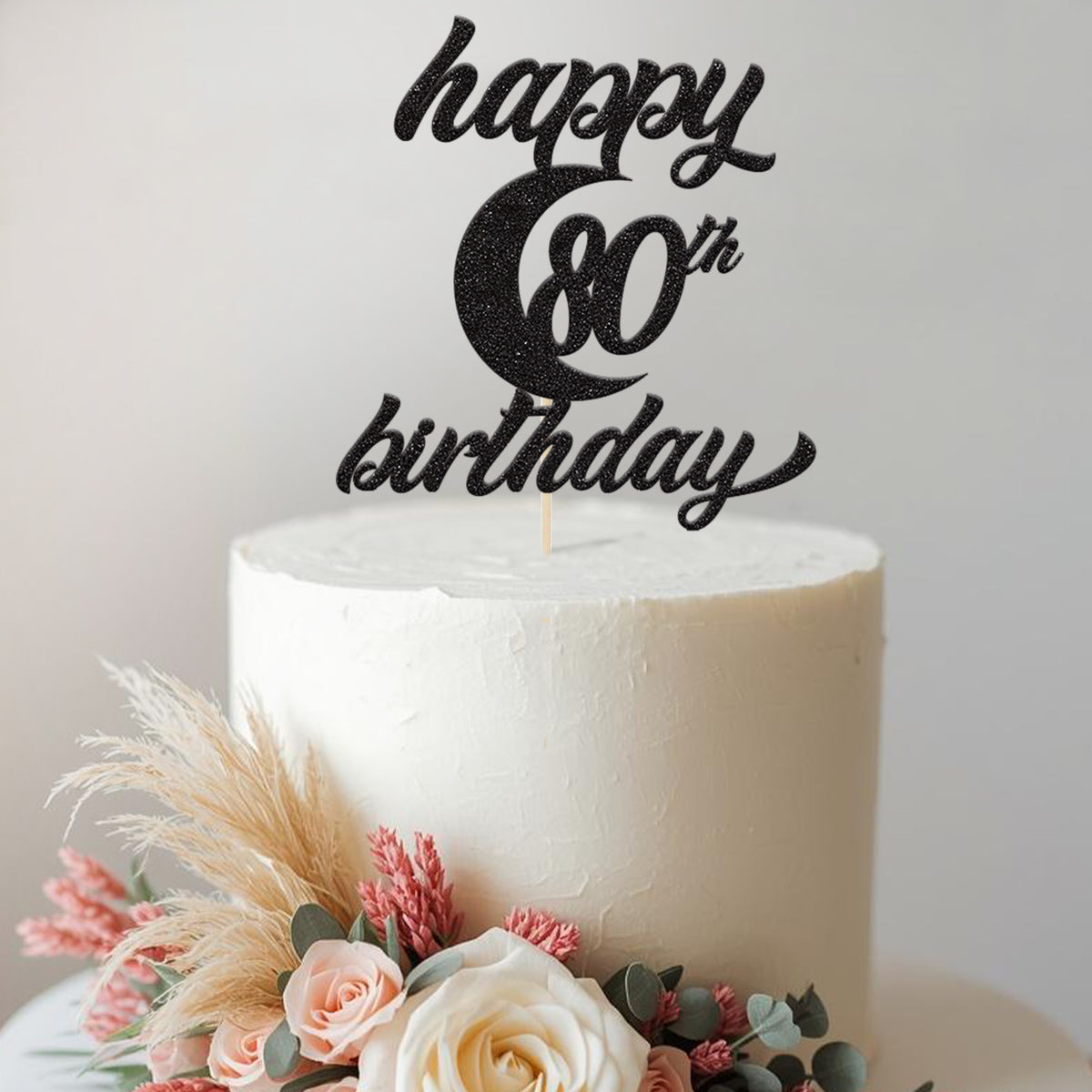 Personalised Crescent Moon Birthday Cake Topper – Age - view 2
