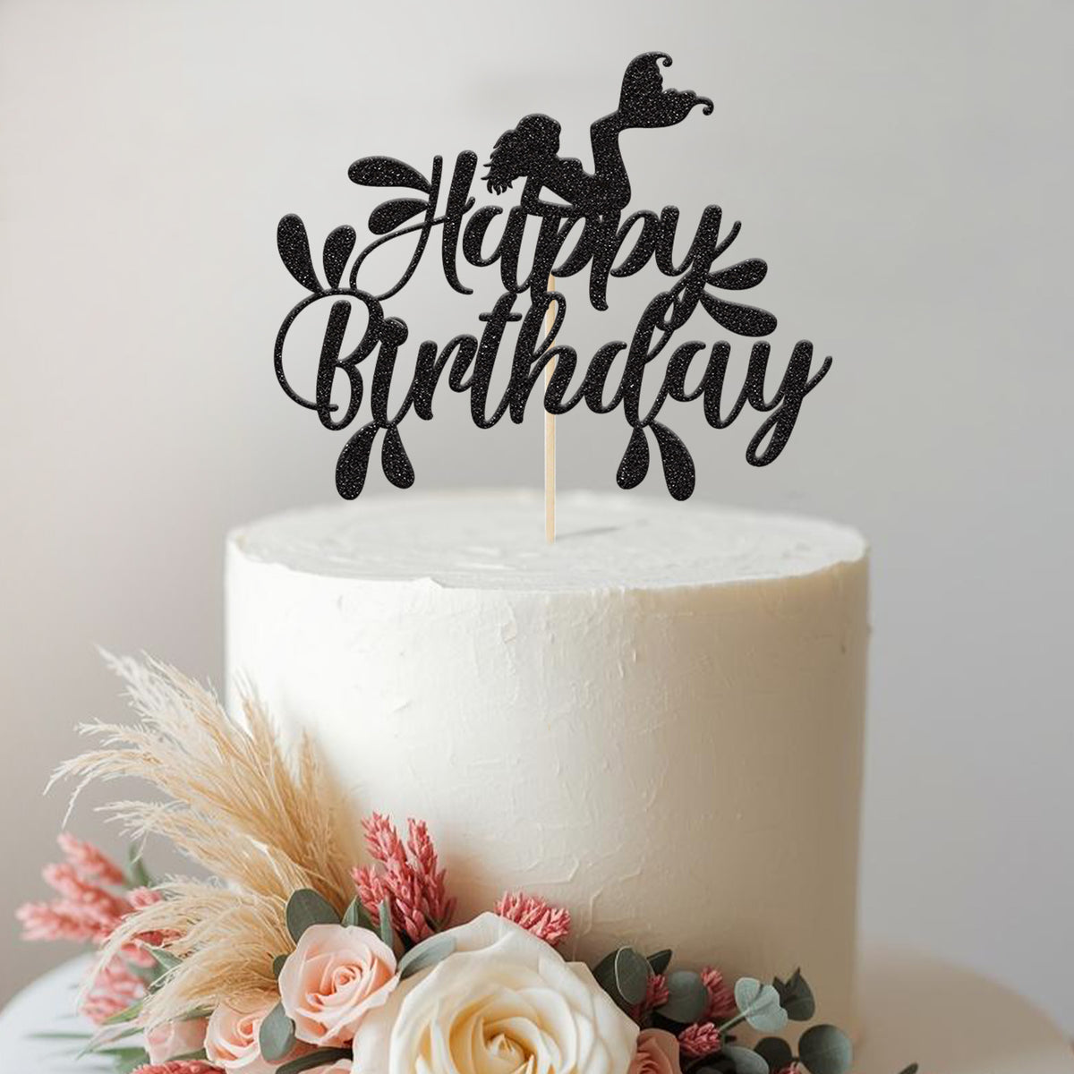 Happy Birthday Mermaid Cake Topper - view 2