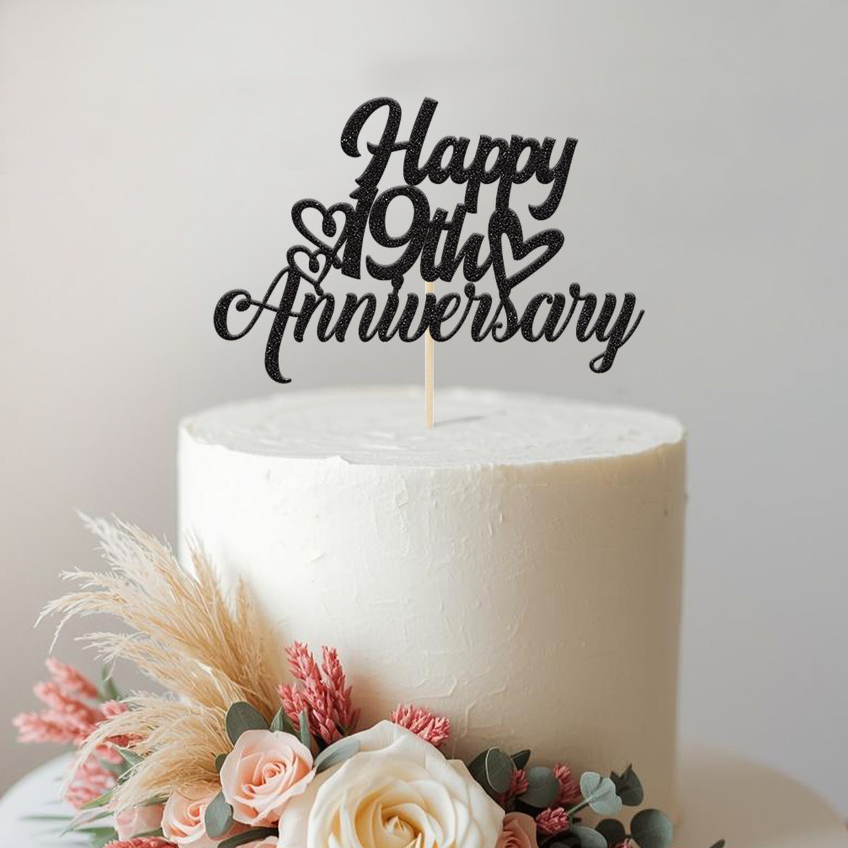 Personalised Anniversary Cake Topper Any Year - view 2