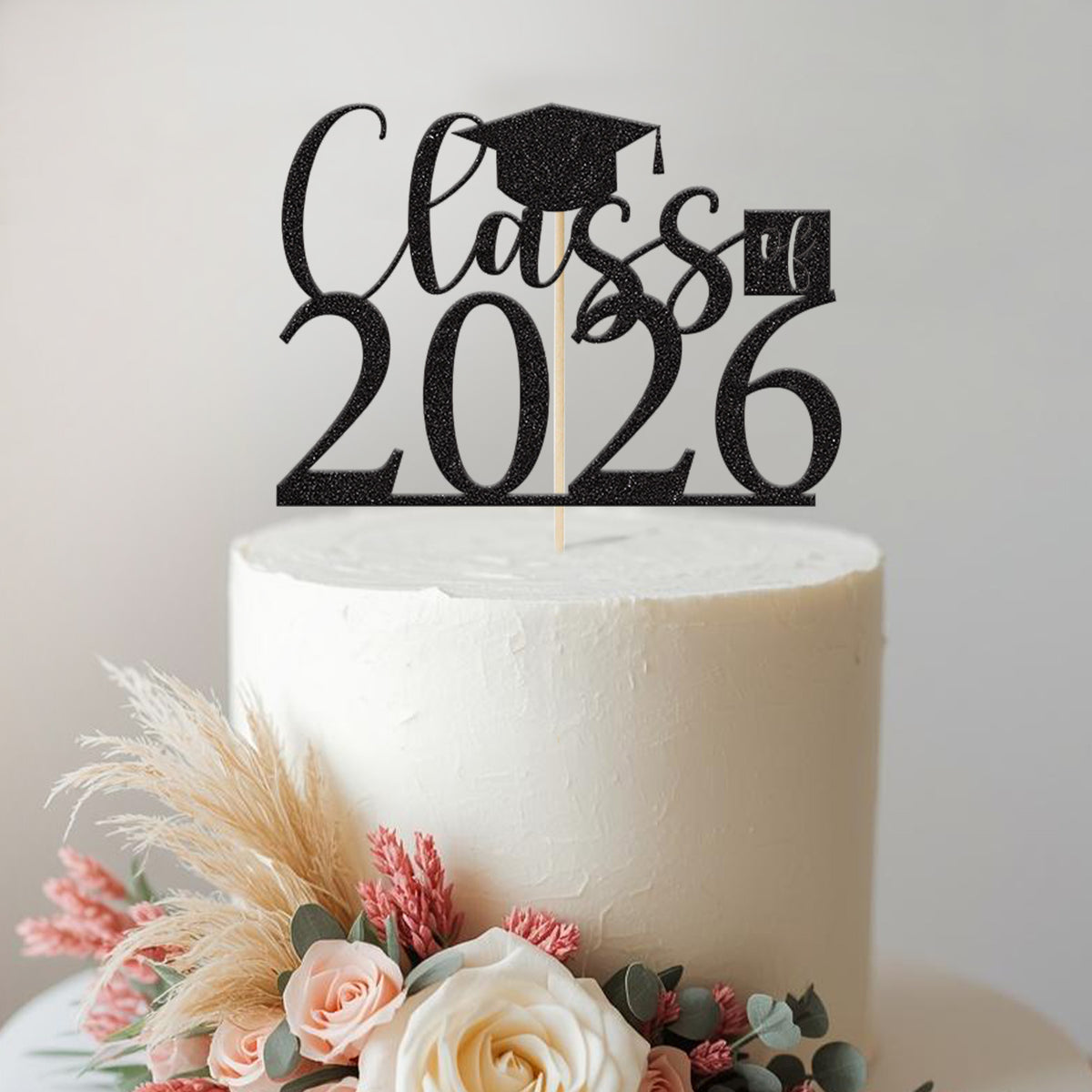 Personalised Class Of Graduation Cap Cake Topper – Year - view 2