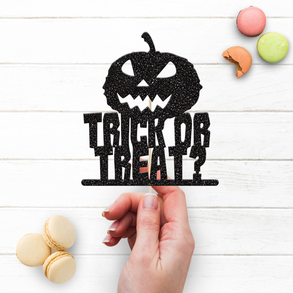 Trick or Treat Pumpkin Cake Topper - view 3