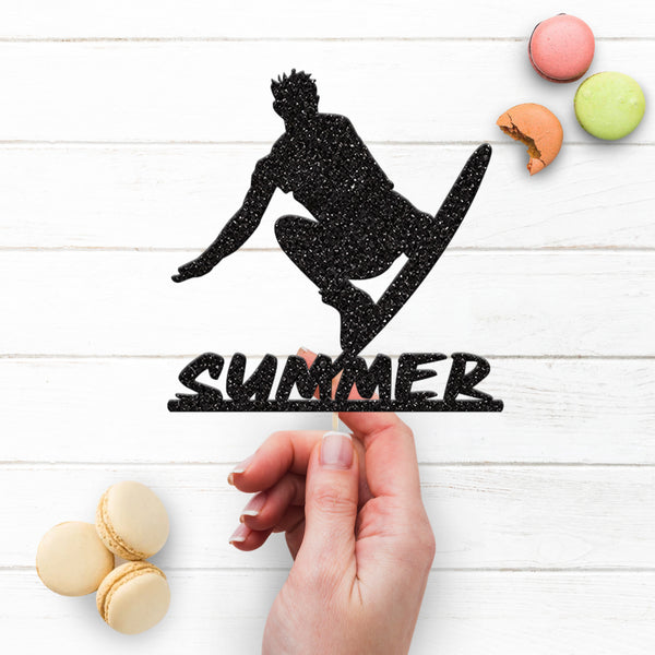 Personalised Wakeboarder Cake Topper – Name - view 3