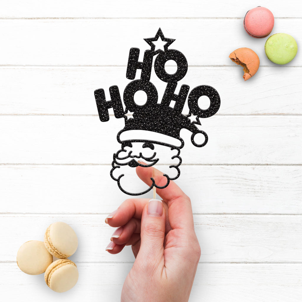 Ho Ho Ho Santa Christmas Cake Topper - view 3