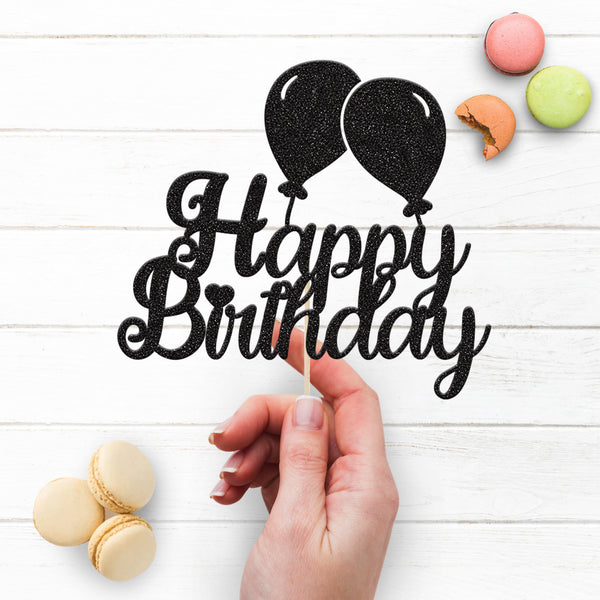 Happy Birthday Balloons Cake Topper - view 3