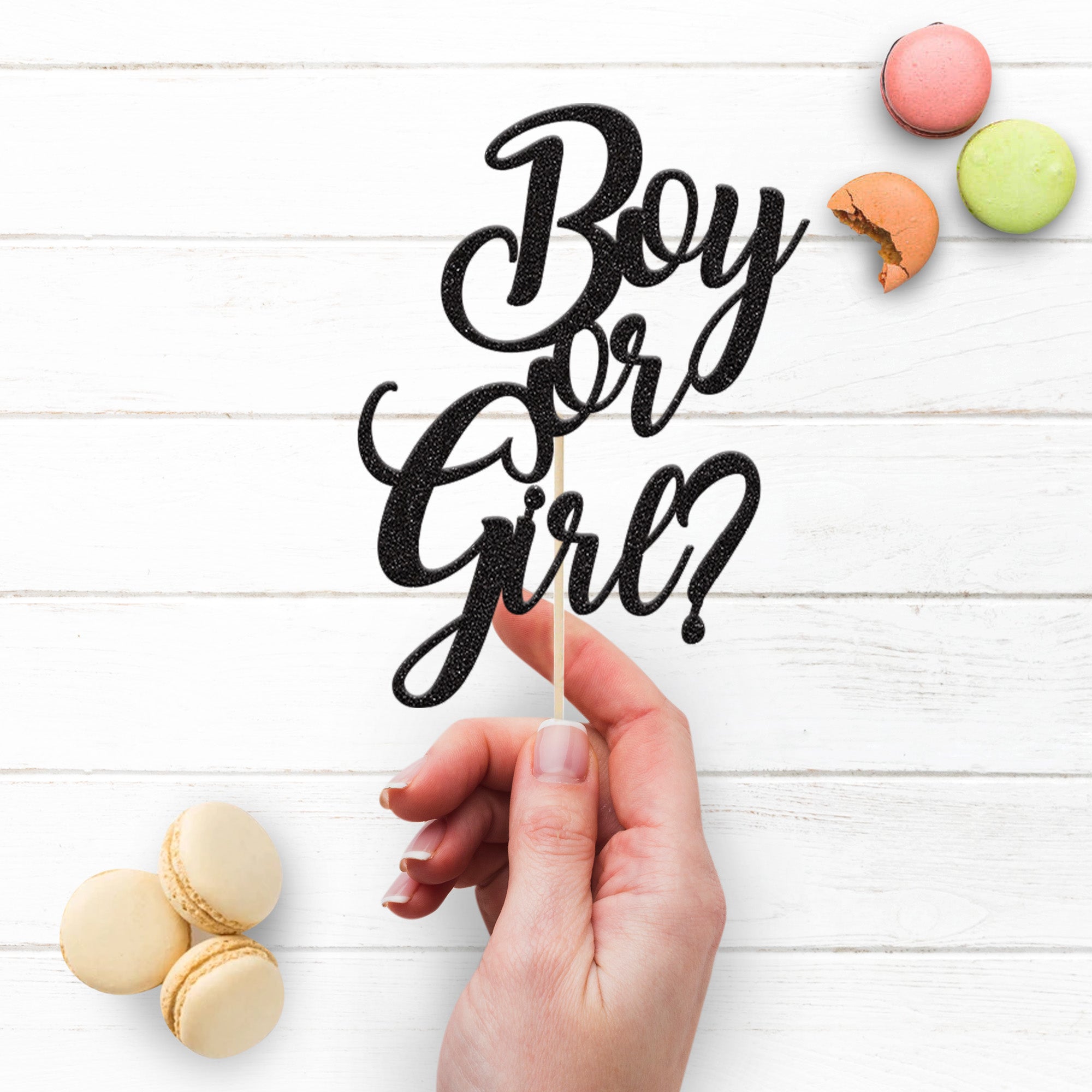 Boy or Girl Gender Reveal Cake Topper Secondary image