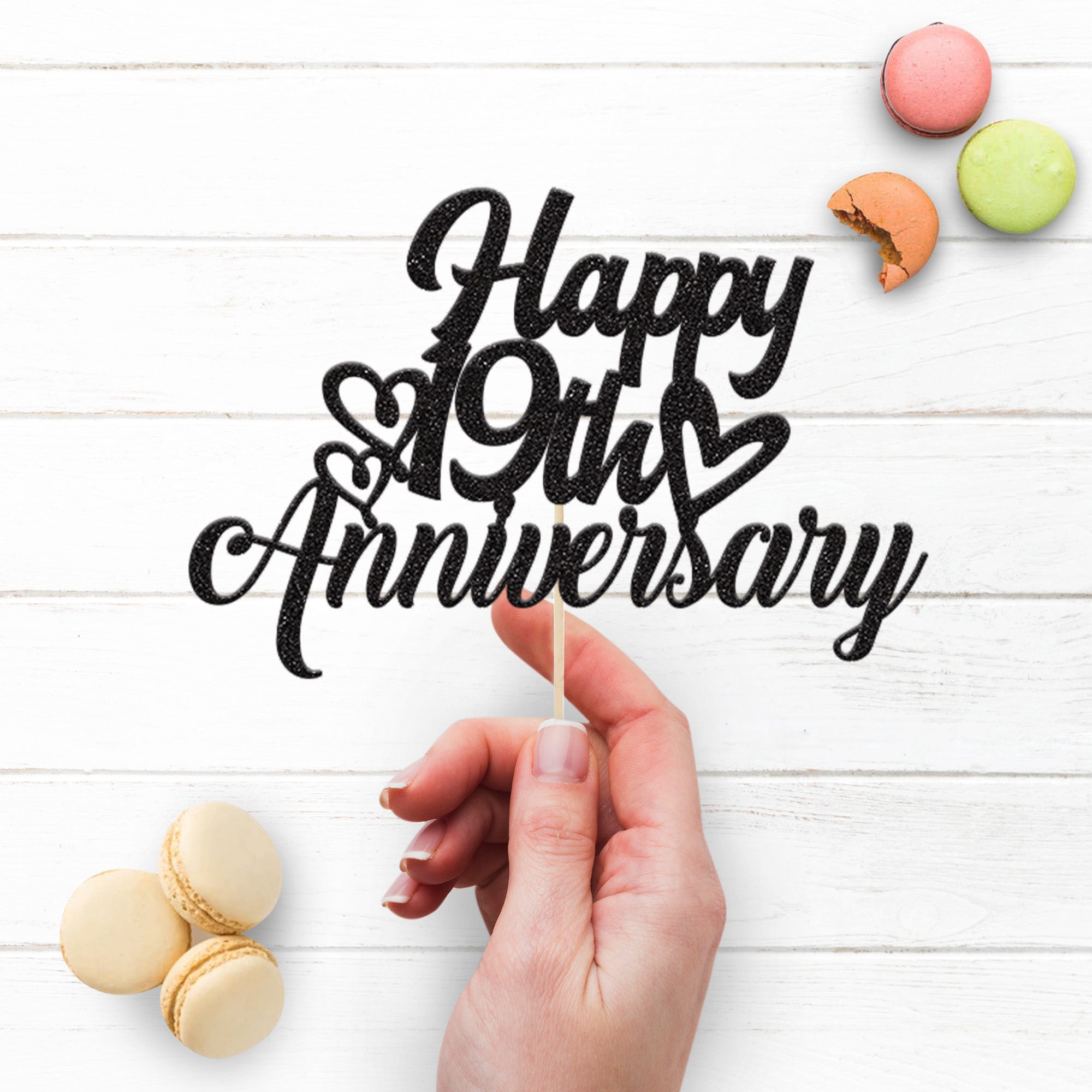 Personalised Anniversary Cake Topper – Year Secondary image