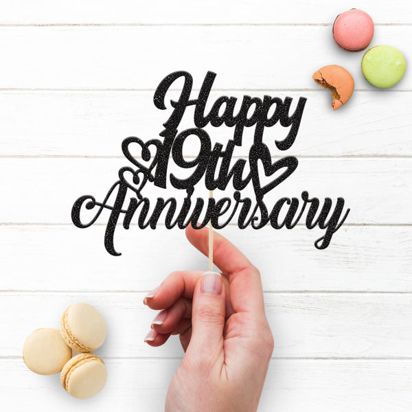 Personalised Anniversary Cake Topper Any Year - view 3