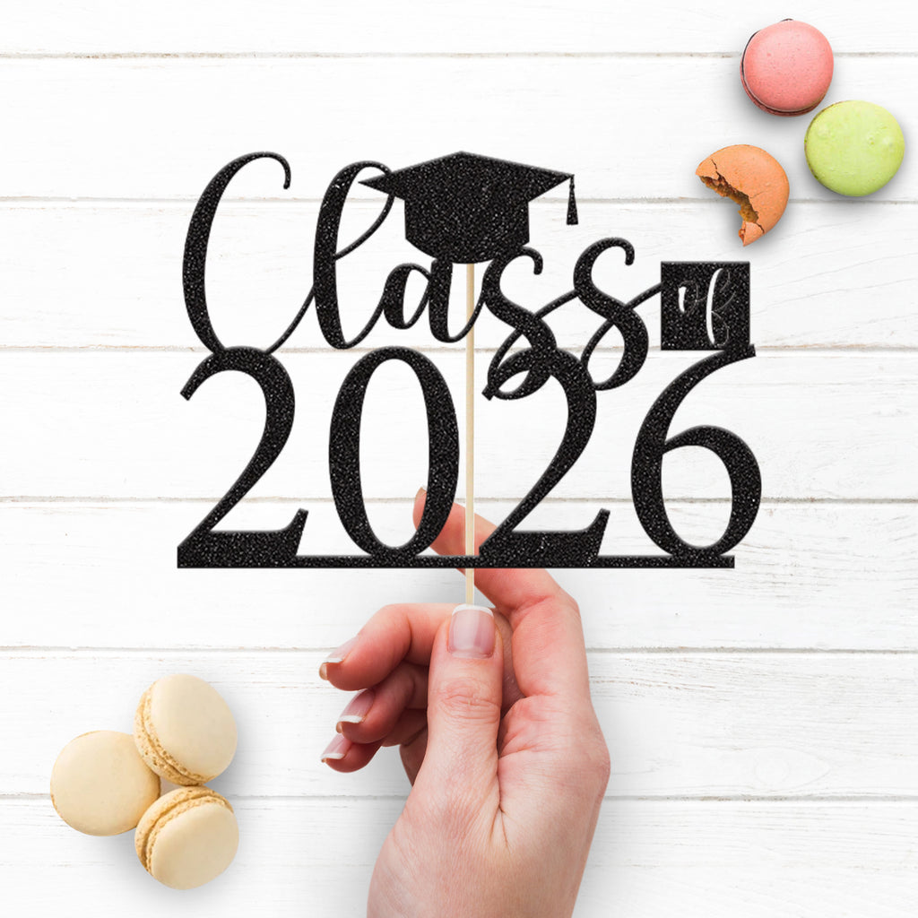 Personalised Class Of Graduation Cap Cake Topper – Year - view 3