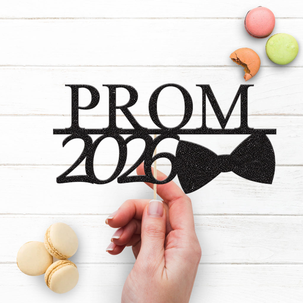 Personalised Prom Bow Tie Cake Topper – Year - view 3