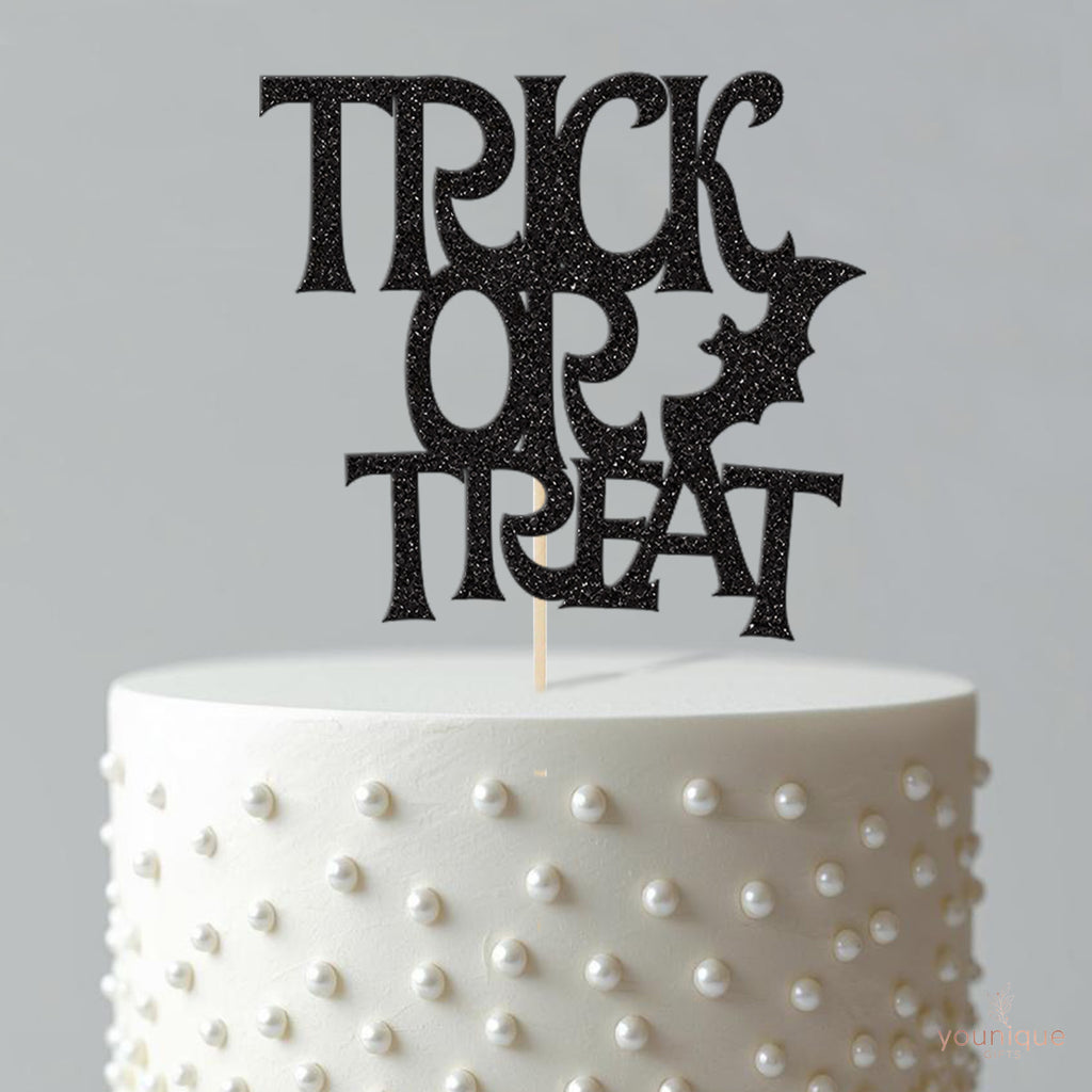 Trick or Treat Bat Halloween Cake Topper - view 4
