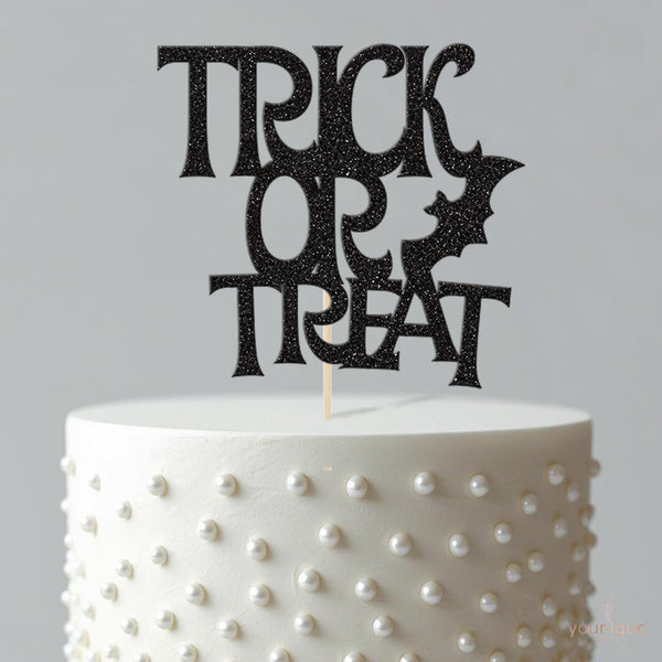 Trick or Treat Bat Halloween Cake Topper - view 4