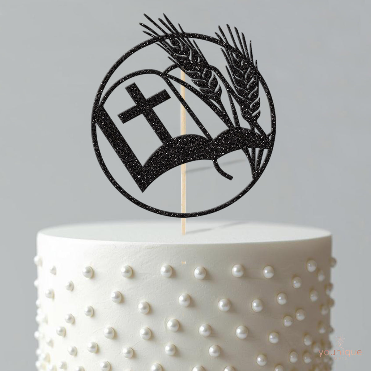 Bible and Wheat First Holy Communion Cake Topper - view 4