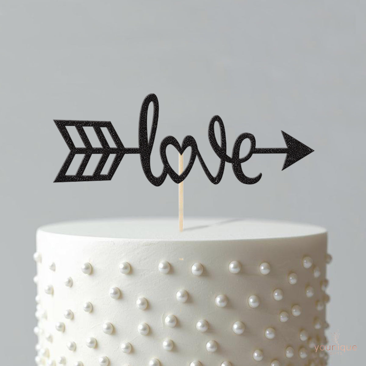 Love Heart and Arrow Cake Topper - view 4