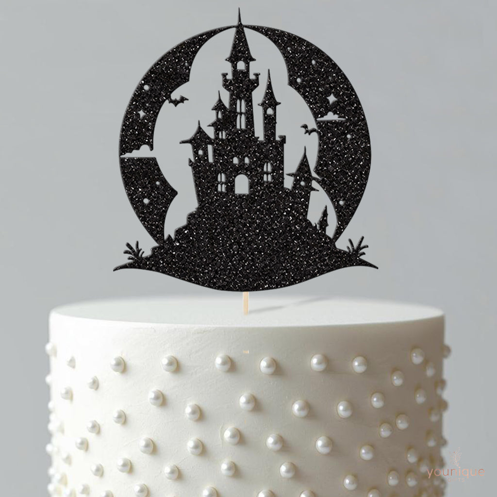 Haunted Castle Crescent Moon Cake Topper - view 4