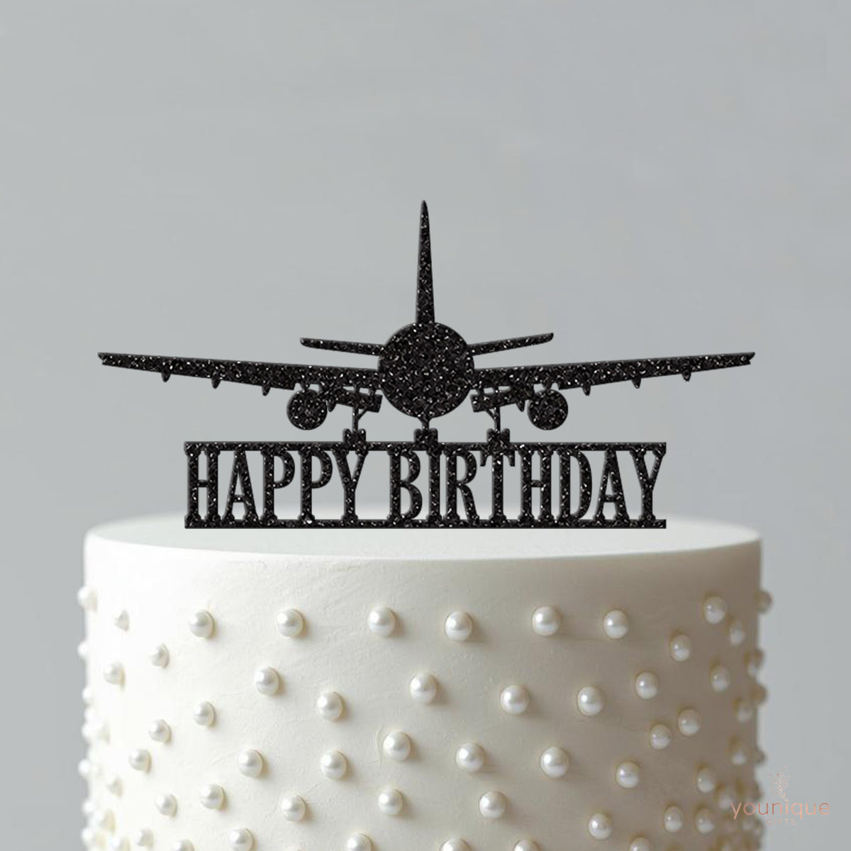 Aeroplane Happy Birthday Cake Topper - view 4