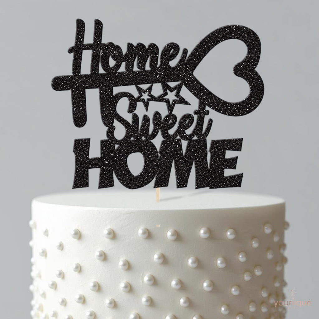 Home Sweet Home Heart Key Cake Topper - view 4