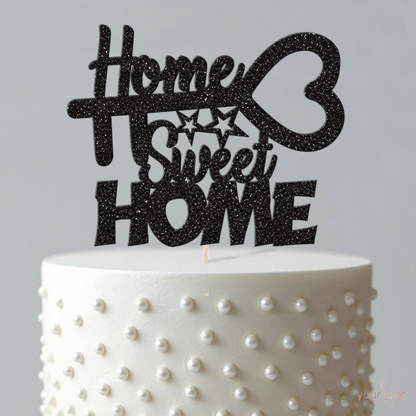 Home Sweet Home Heart Key Cake Topper - view 4
