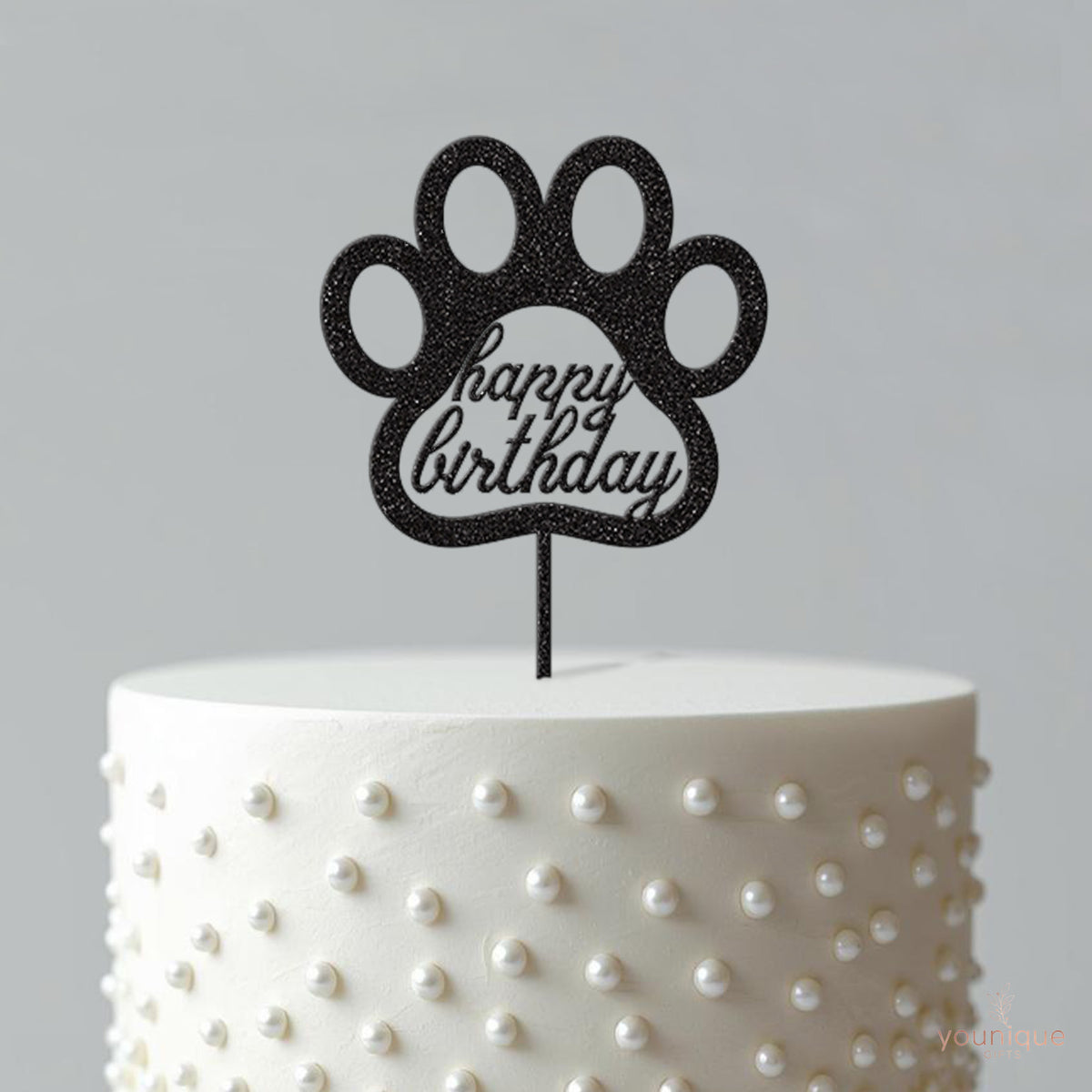 Happy Birthday Dog Paw Cake Topper - view 4