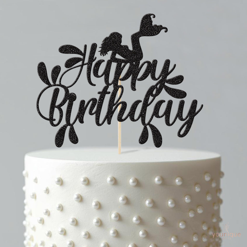 Happy Birthday Mermaid Cake Topper - view 4