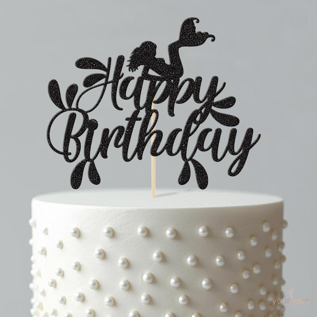 Happy Birthday Mermaid Cake Topper - view 4