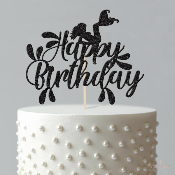 Happy Birthday Mermaid Cake Topper - view 4