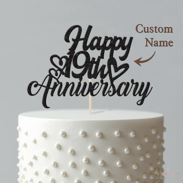 Personalised Anniversary Cake Topper Any Year - view 4