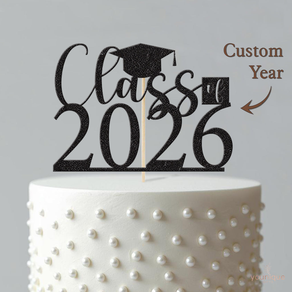 Personalised Class Of Graduation Cap Cake Topper – Year - view 4