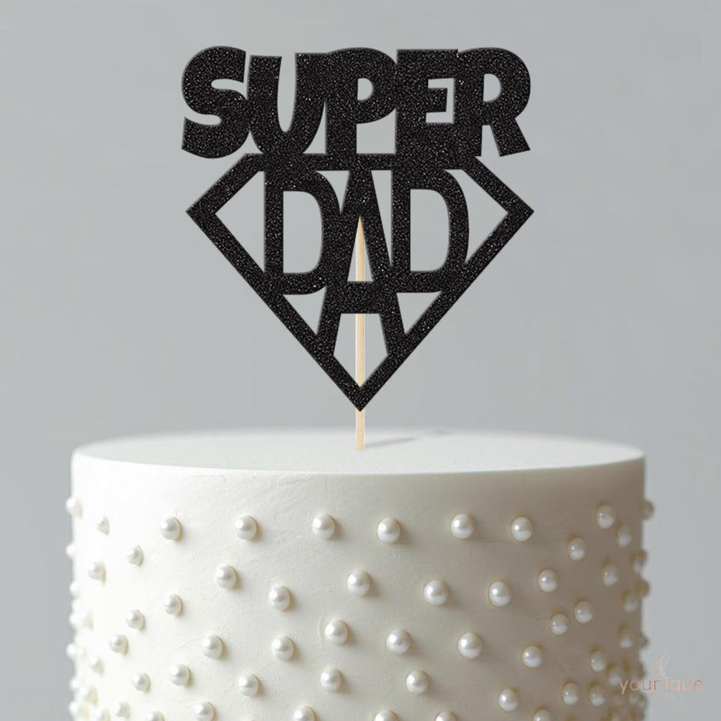 Super Dad Diamond Shield Cake Topper - view 4