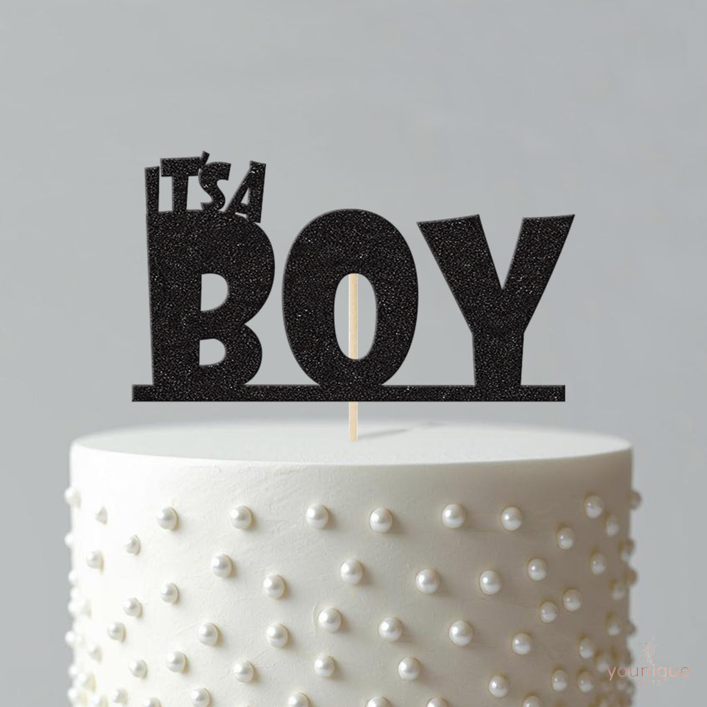 It’s a Boy Bold Lettering Baby Shower Cake Topper - view 4