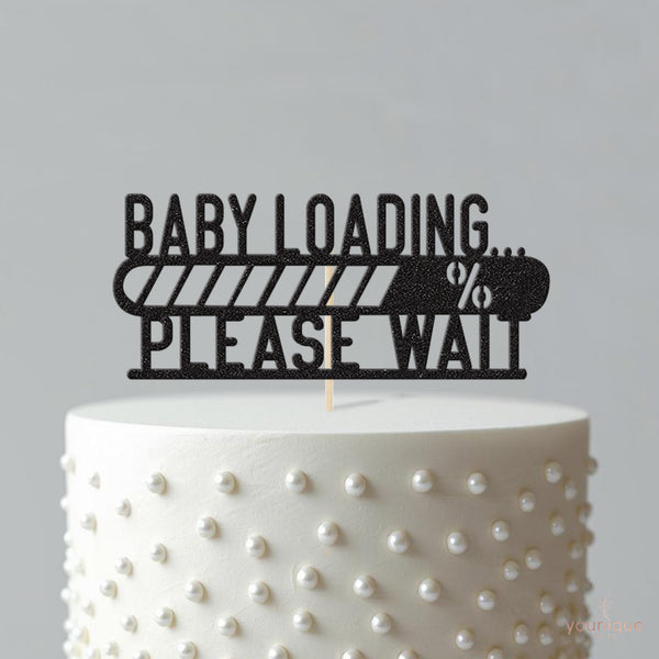 Baby Loading Please Wait Baby Shower Cake Topper - view 4