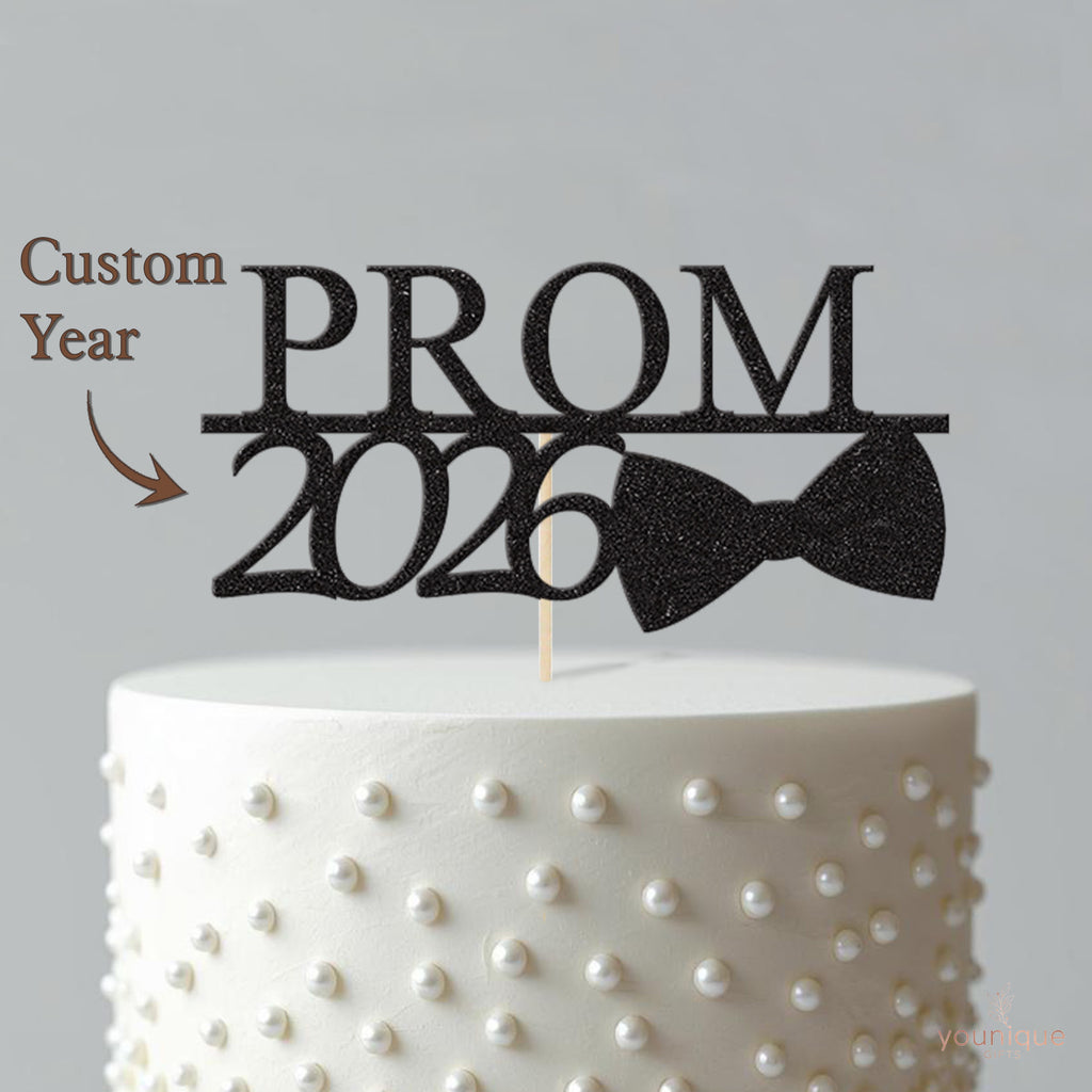 Personalised Prom Bow Tie Cake Topper – Year - view 4