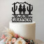 Personalised Horseback Cowboy Couple Wedding Cake Topper – Surname in Black Glitter