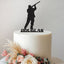 Personalised Shotgun Shooting Cake Topper – Name in Black Glitter