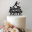 Personalised Tennis Stars Cake Topper – Name in Black Glitter