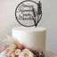 Personalised Polish Communion Wheat Hoop Cake Topper – Name in Black Glitter