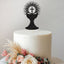 Chalice and Radiant Cross Holy Communion Cake Topper in Black Glitter